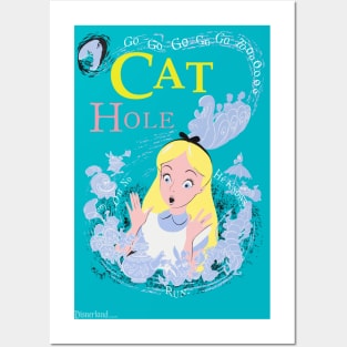 "CAT HOLE" - Disnerland Parody Posters and Art